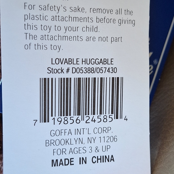 Goffa Brown Bear Plush Lovable Huggable Gingham Bow Stuffed Animal Toy Tagged - Picture 11 of 13